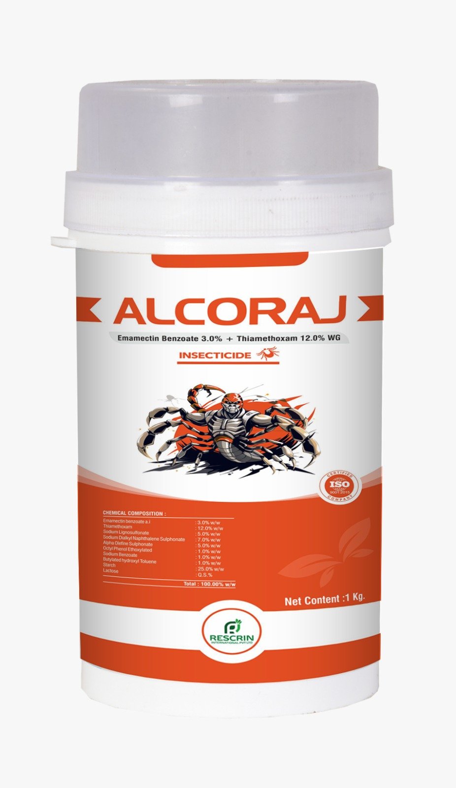 ALCORAJ product pack shot from brochure
