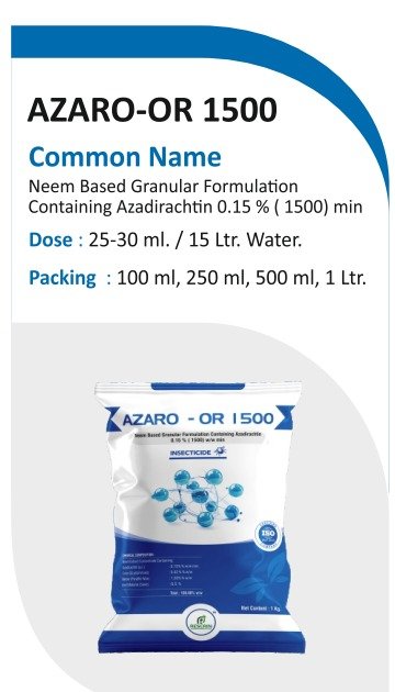 AZARO-OR 1500 product pack shot from brochure