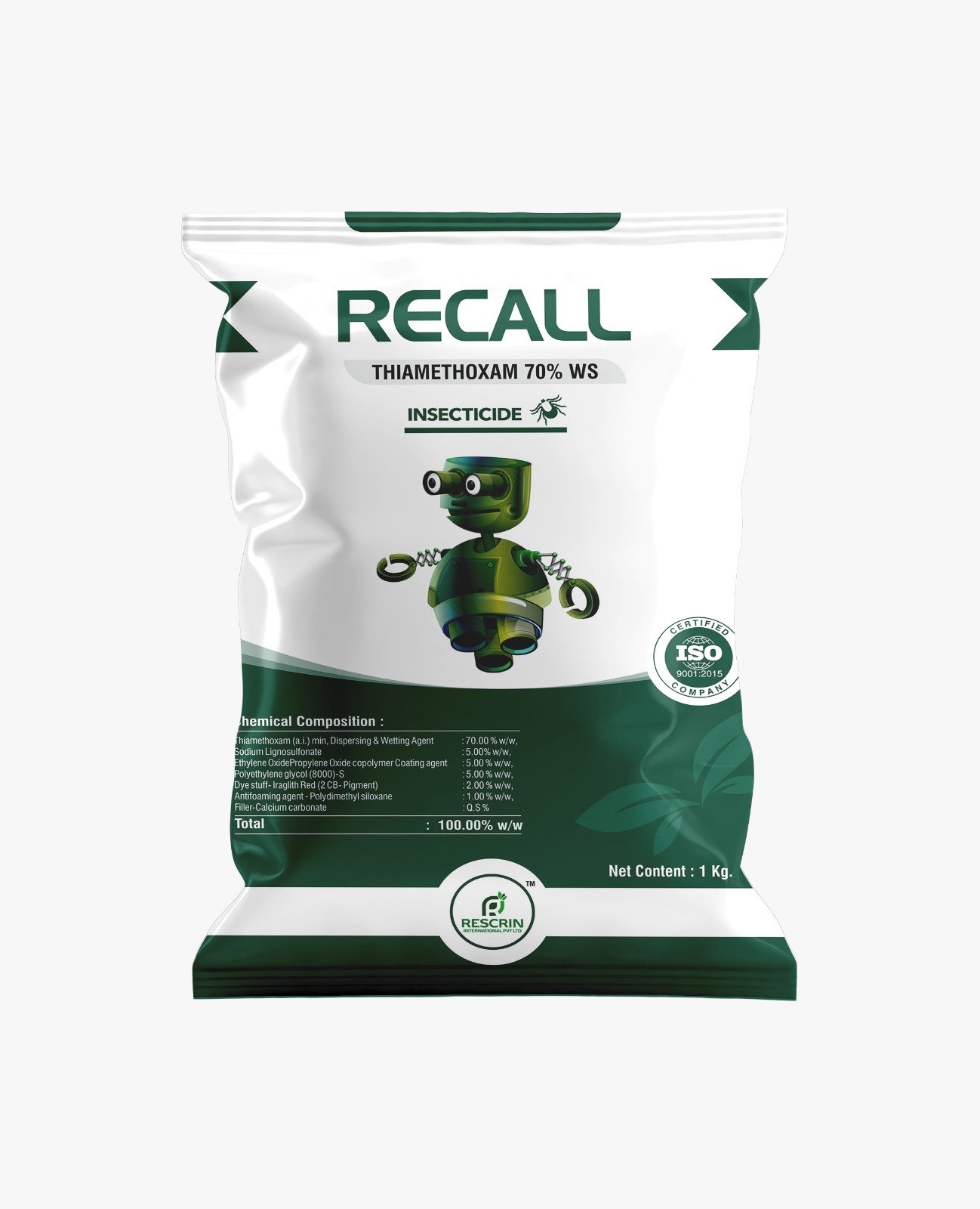 RECALL product pack shot from brochure